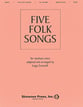 Five Folk Songs Vocal Solo & Collections sheet music cover